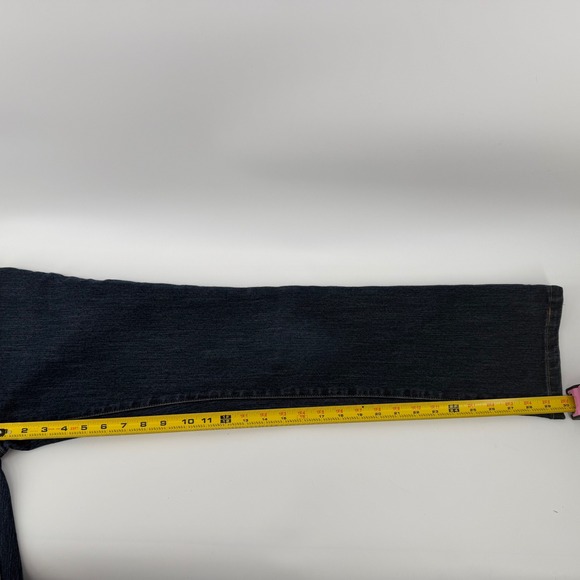 Bill Blass Womens Size 6 Stretch Bootcut Jeans Dark Wash Circular Fit - Picture 9 of 9